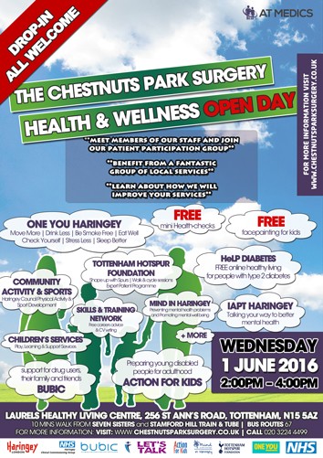 Health & Wellness Open Day on Wednesday 1 June 2016